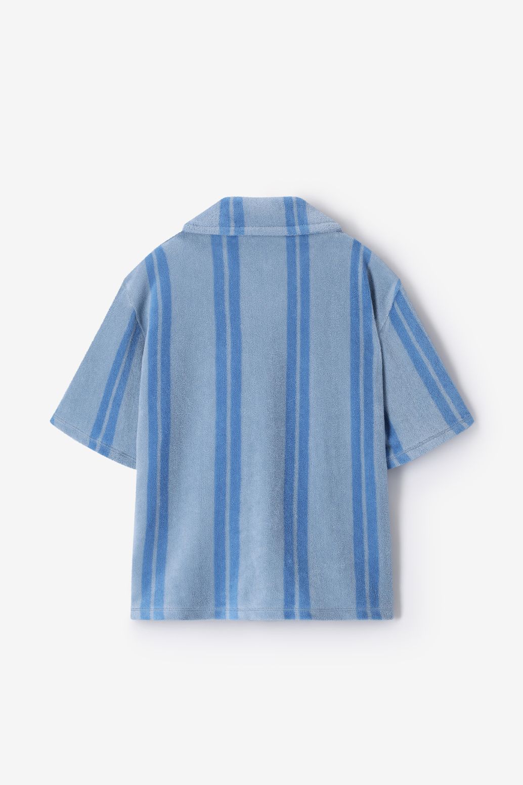 Chemise en tissu éponge avec rayures - bleu