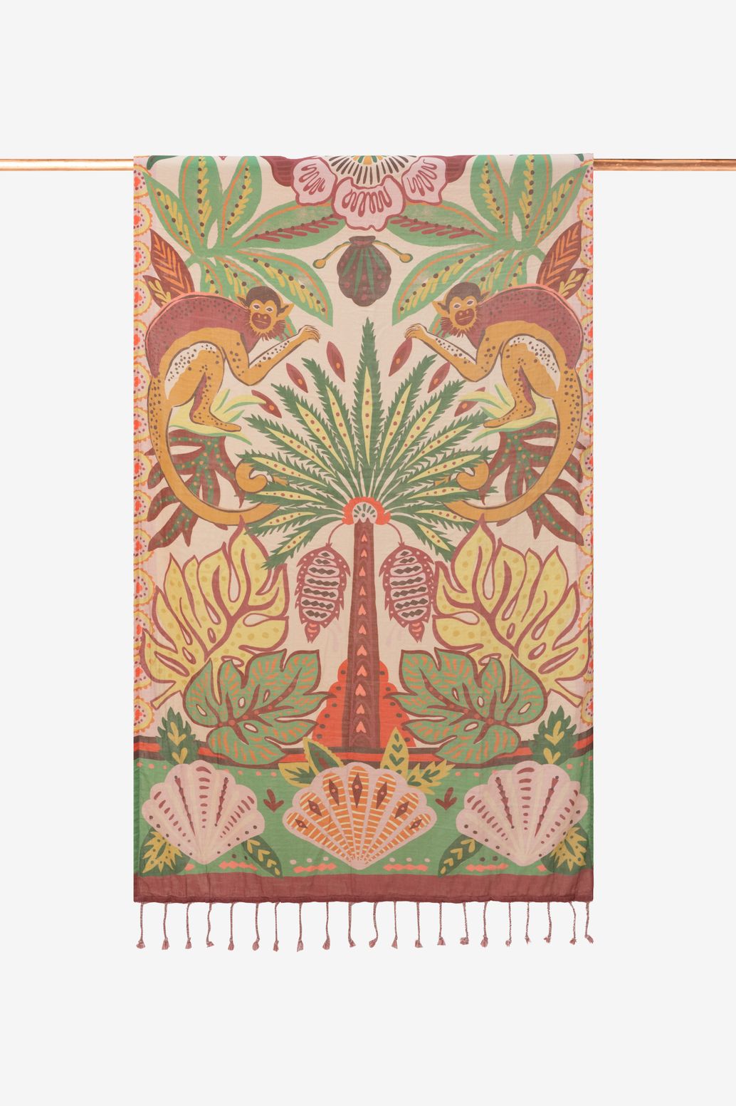 Hamamtuch mit Print - mehrfarbig