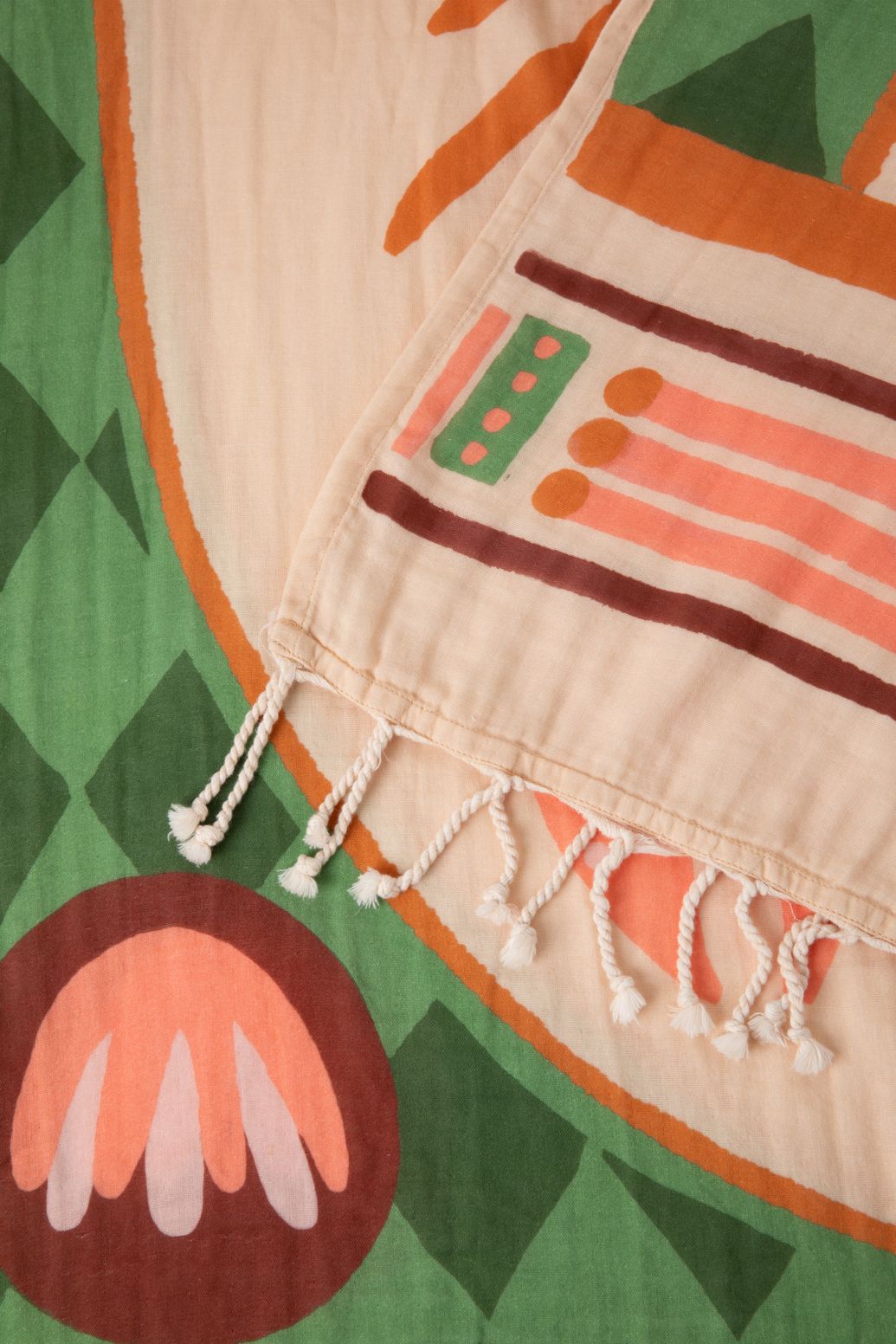 Multicolour hamamdoek met kreeft