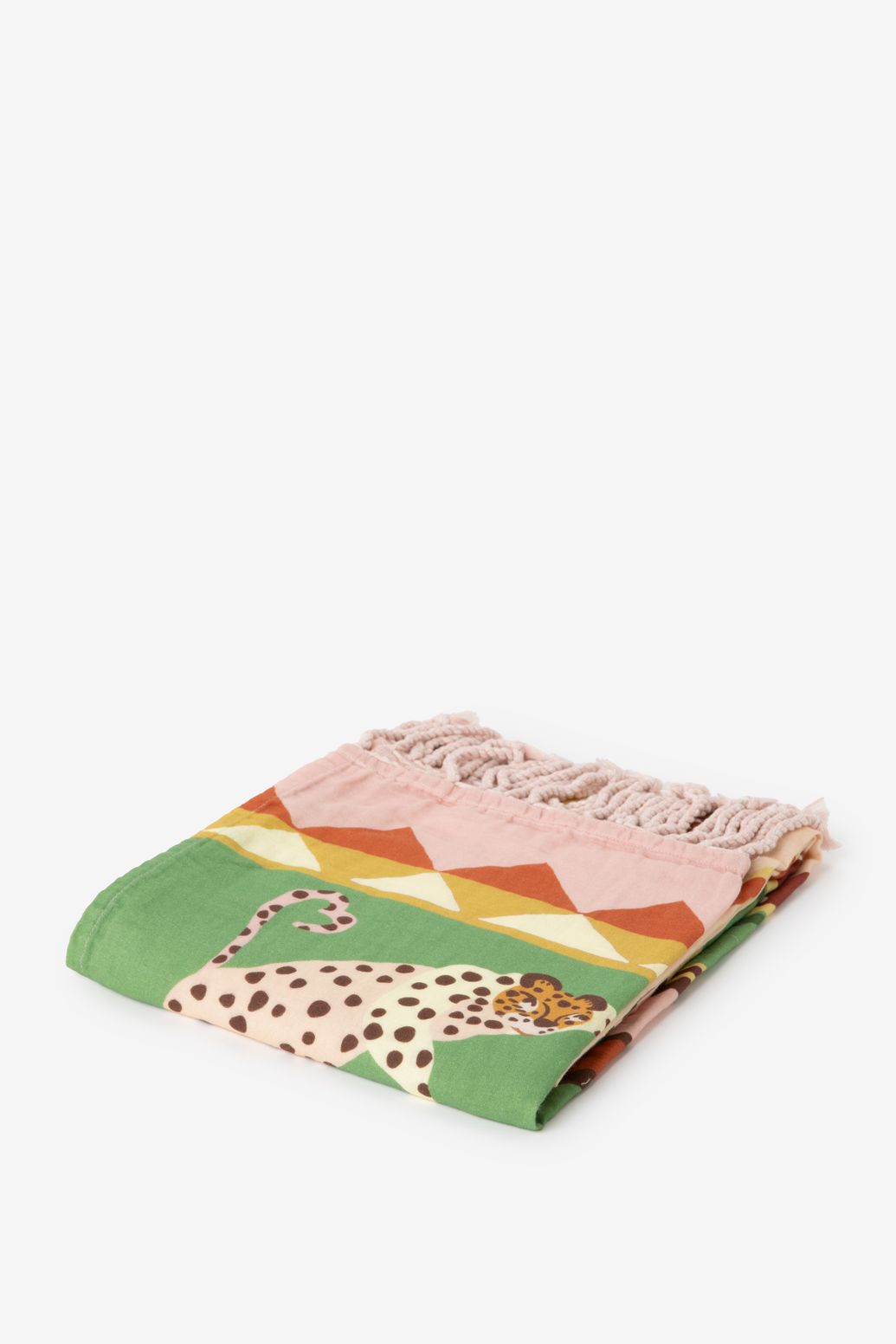 Serviette hammam avec imprimé palmier - multicolore