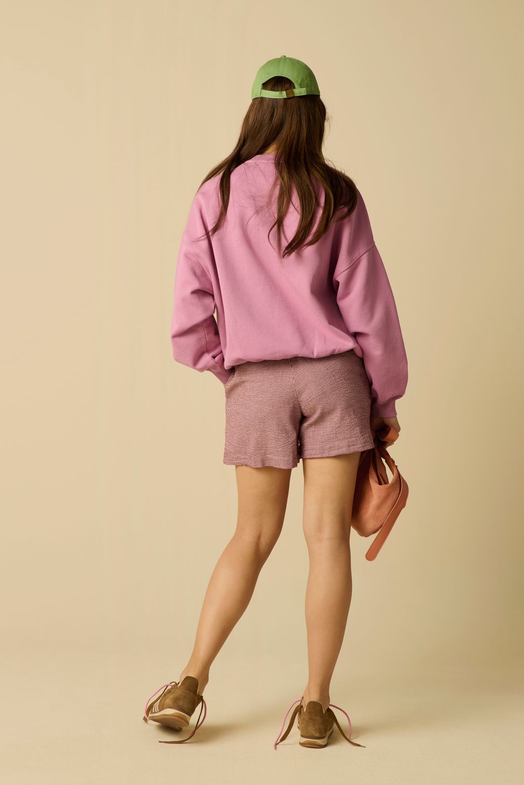 Sweat avec broderie - violet