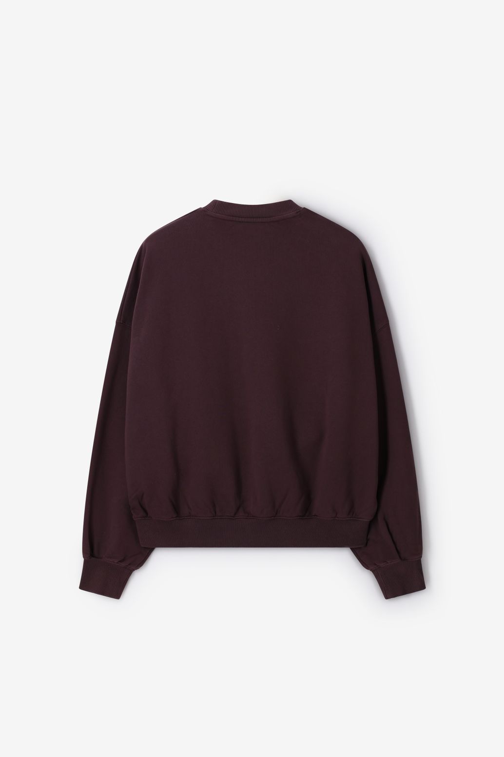 Donkerbruine sweater met embroidery