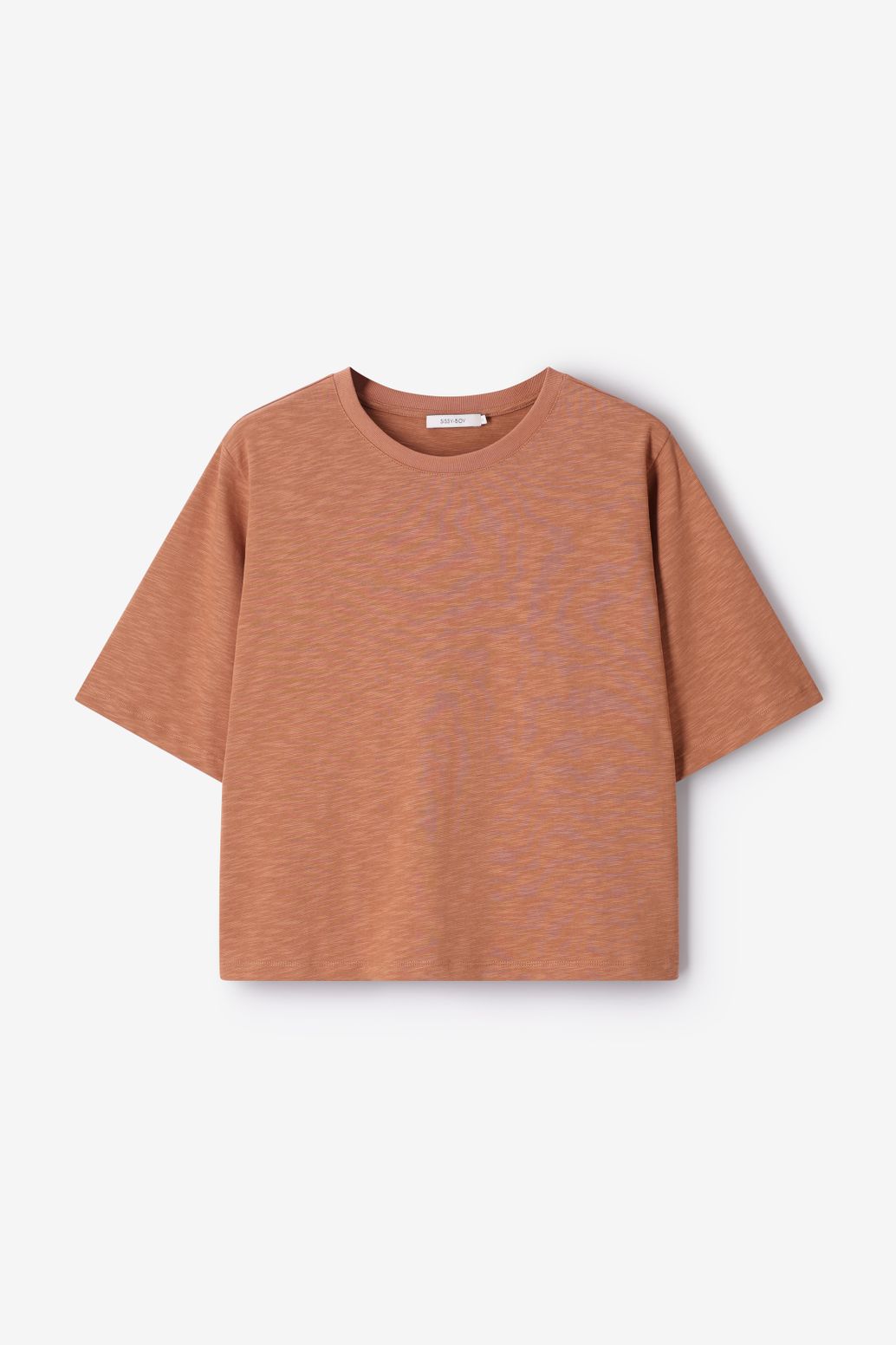 T-shirt boxy - marron