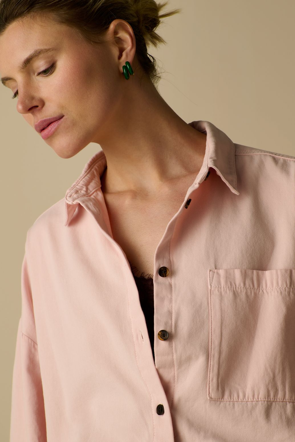 Kastige Bluse - rosa