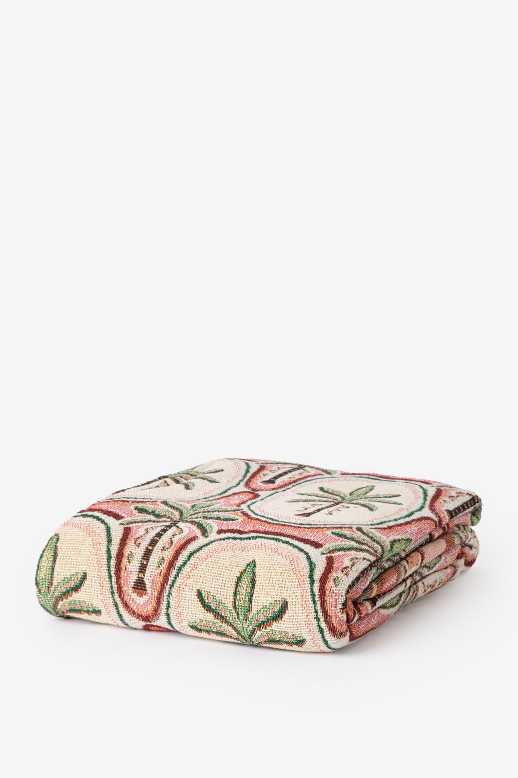 Multicolour sprei met palm print (250x200 cm)