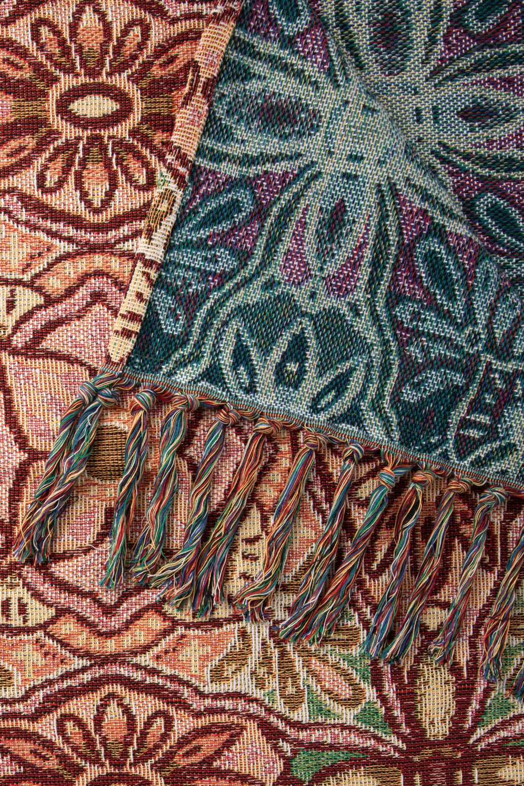 Multicolour sprei met bloemendessin (250x200 cm)