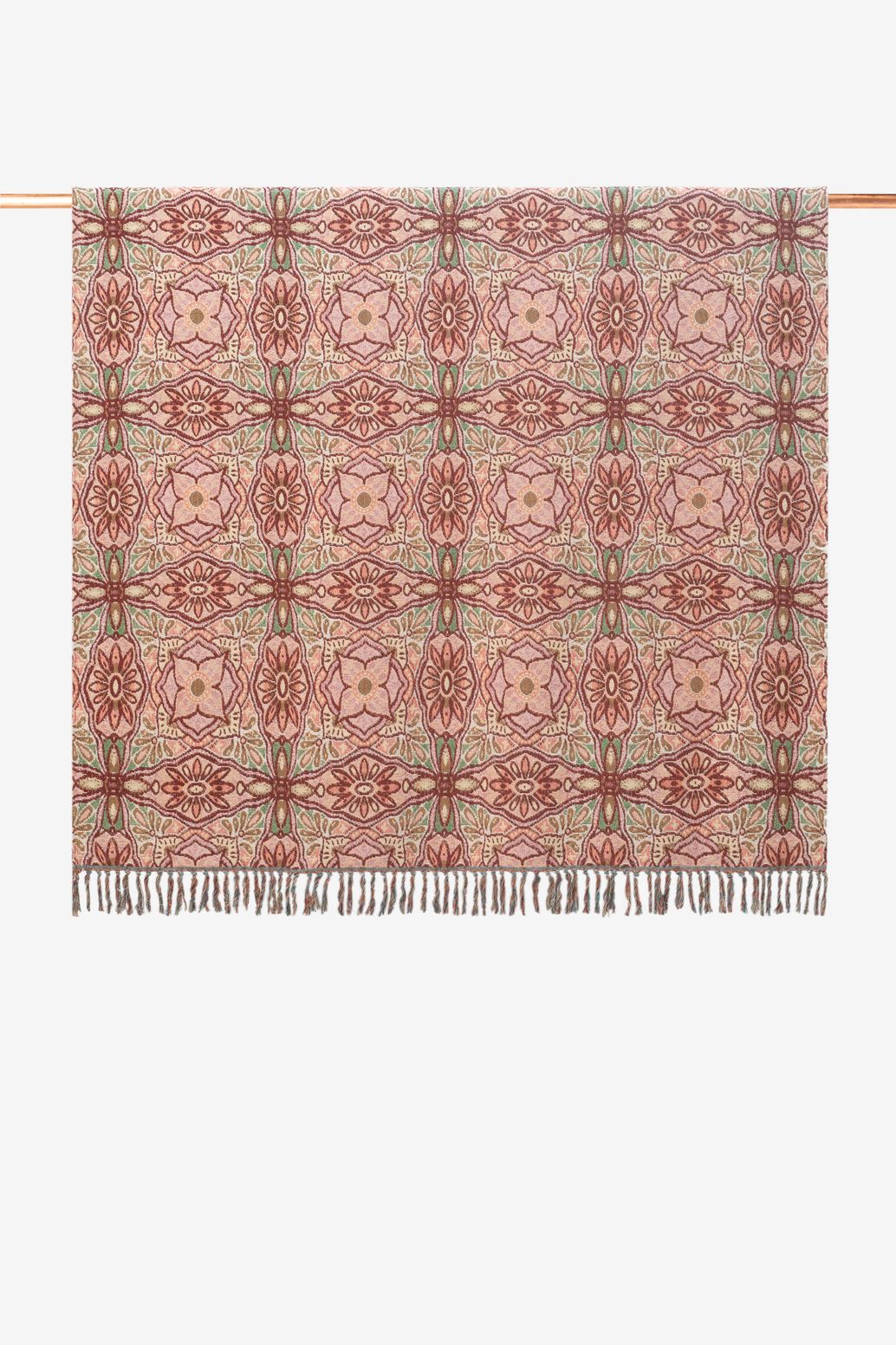 Couvre-lit avec imprimé fleuri (250x200 cm) - multicolore
