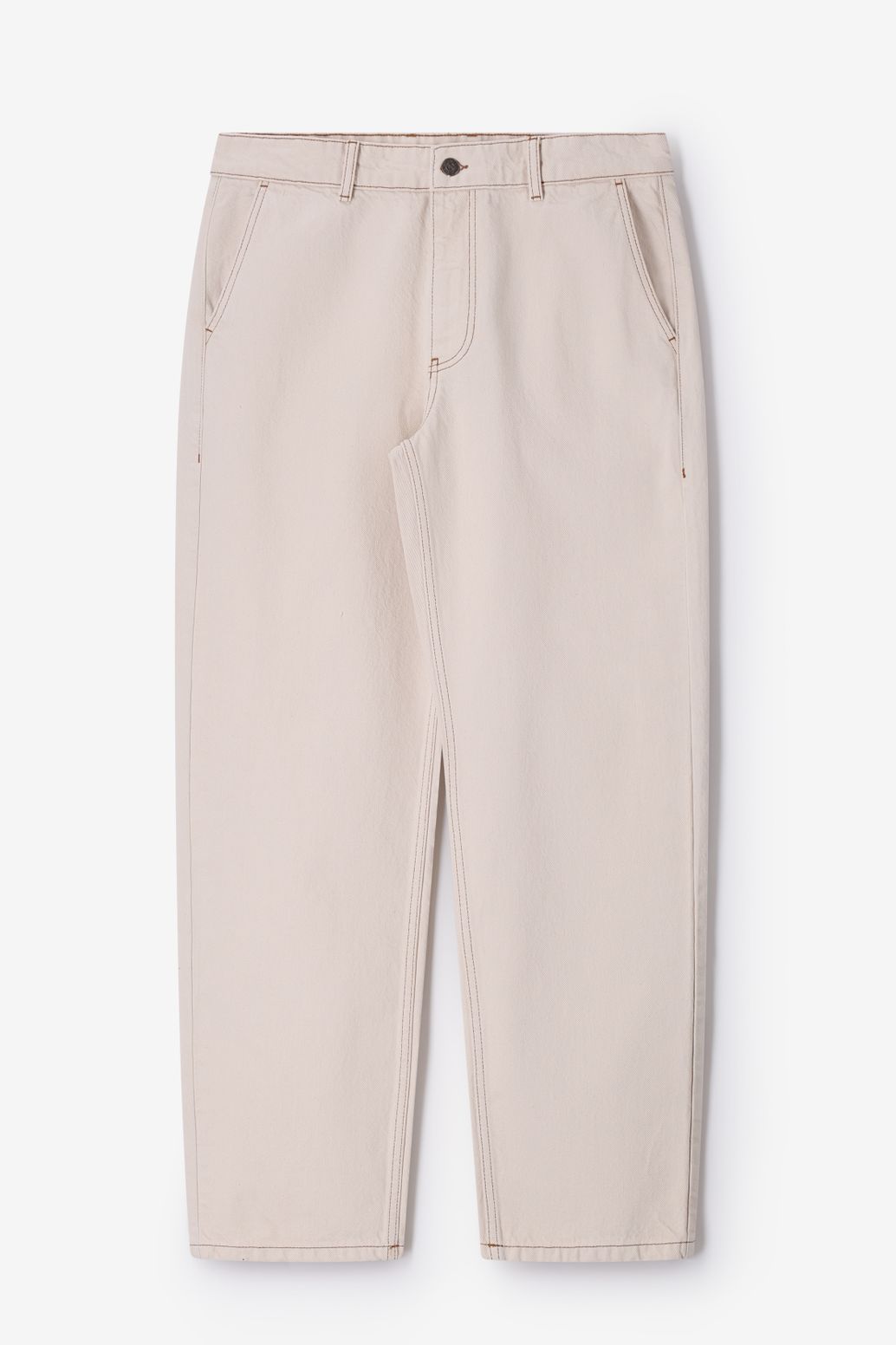 Witte mid-rise loose fit jeans