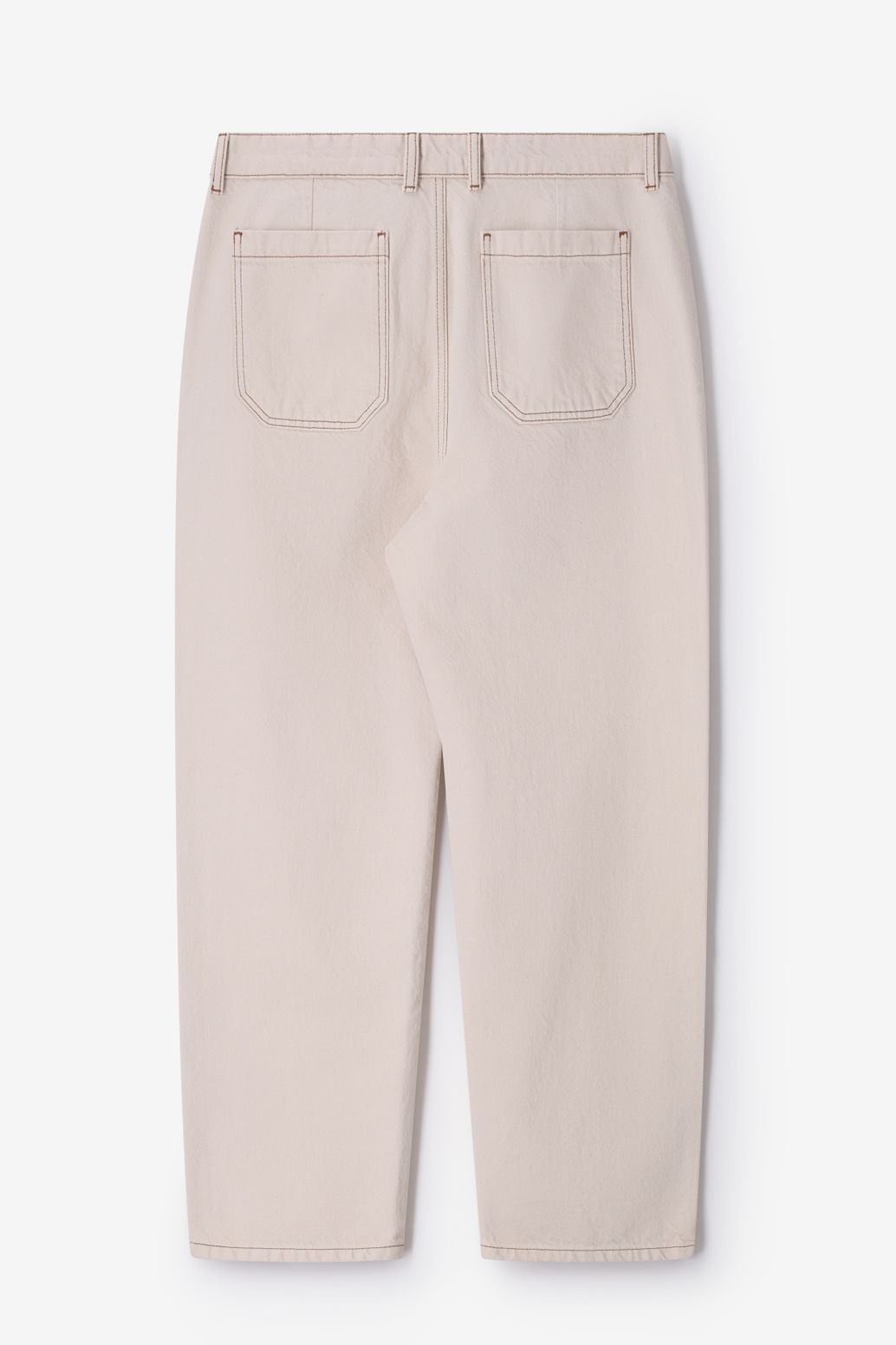 Witte mid-rise loose fit jeans