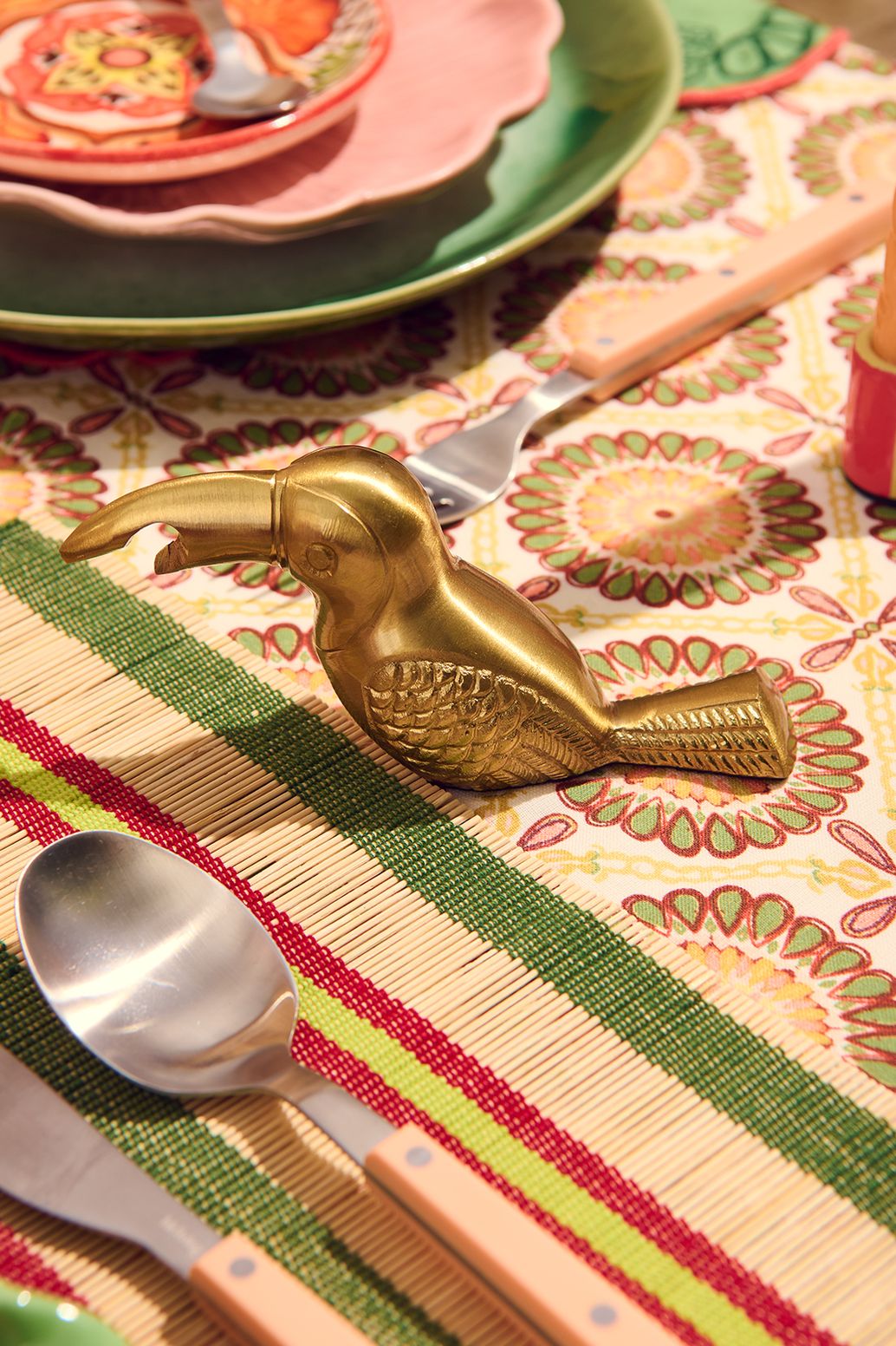 Flaschenöffner Tukan - goldfarben