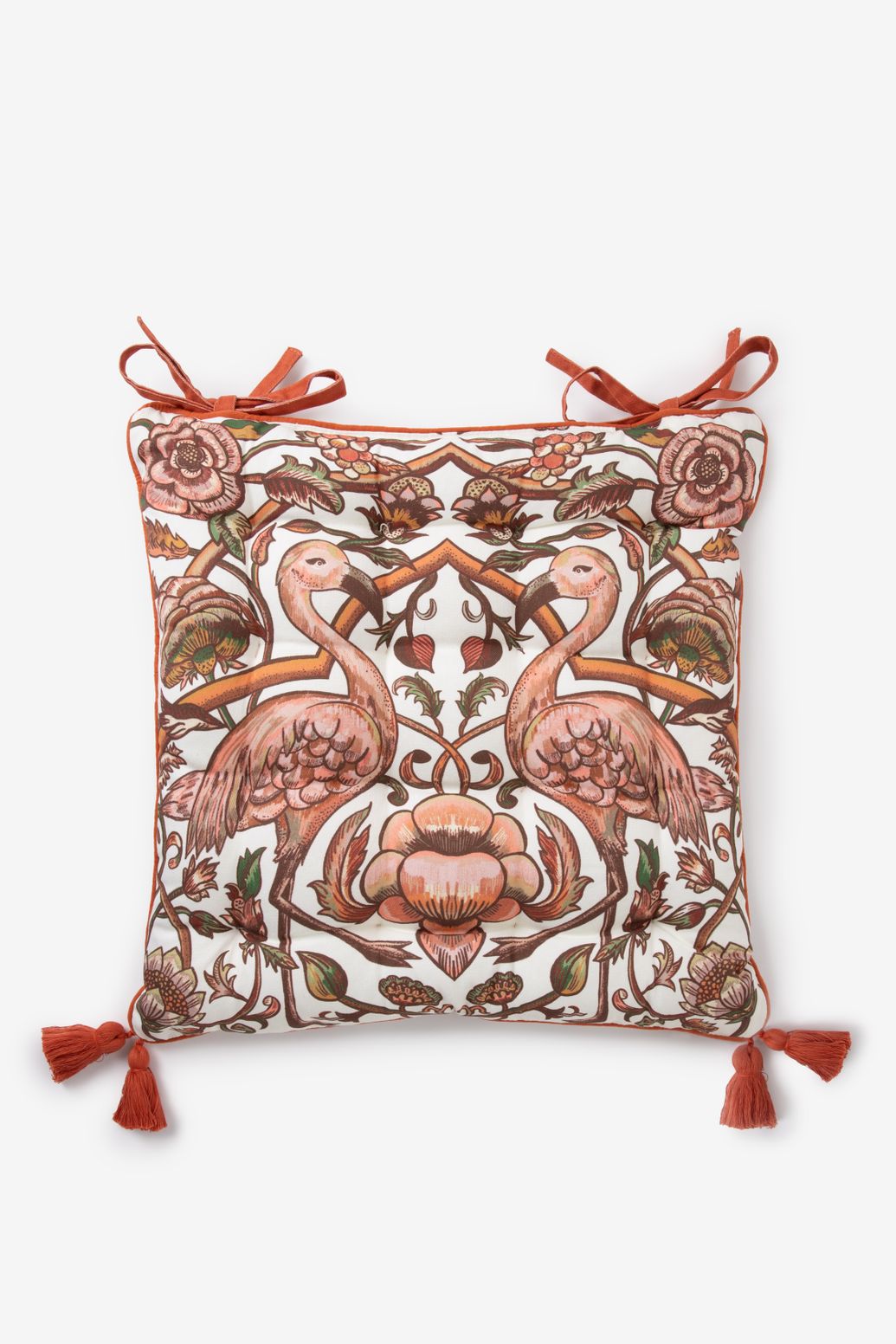 Multicolour tuinkussen met flamingo's