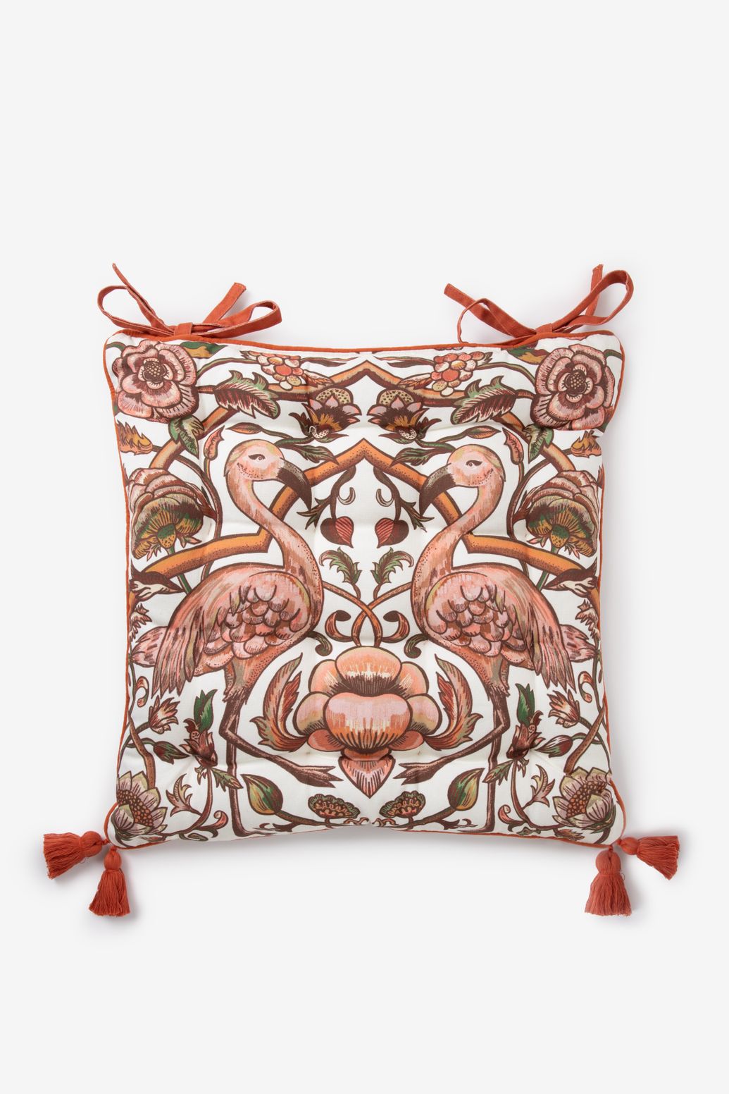 Multicolour tuinkussen met flamingo's