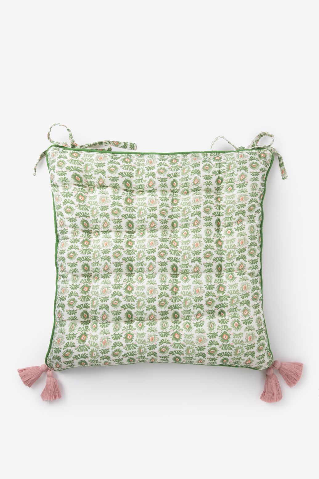 Coussin d'extérieur avec imprimé œil mystique - vert