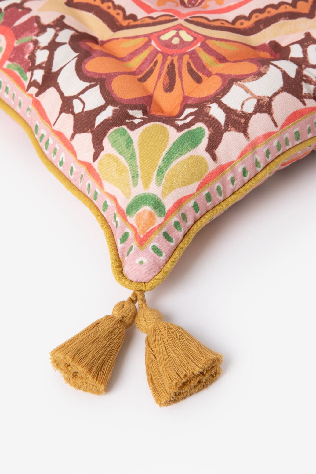 Gartenstuhlkissen mit Blumenmuster - mehrfarbig