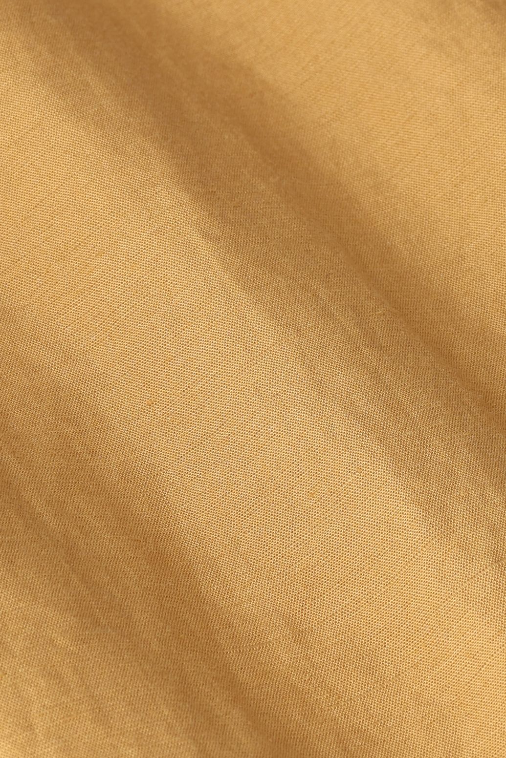 Pantalon taille haute jambes larges - jaune foncé