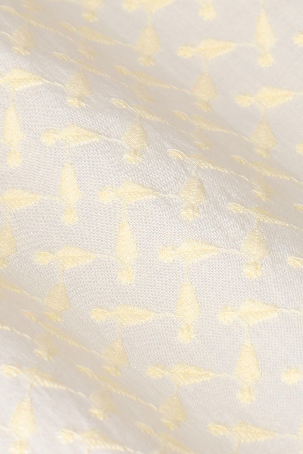 Blouse avec broderie - jaune clair