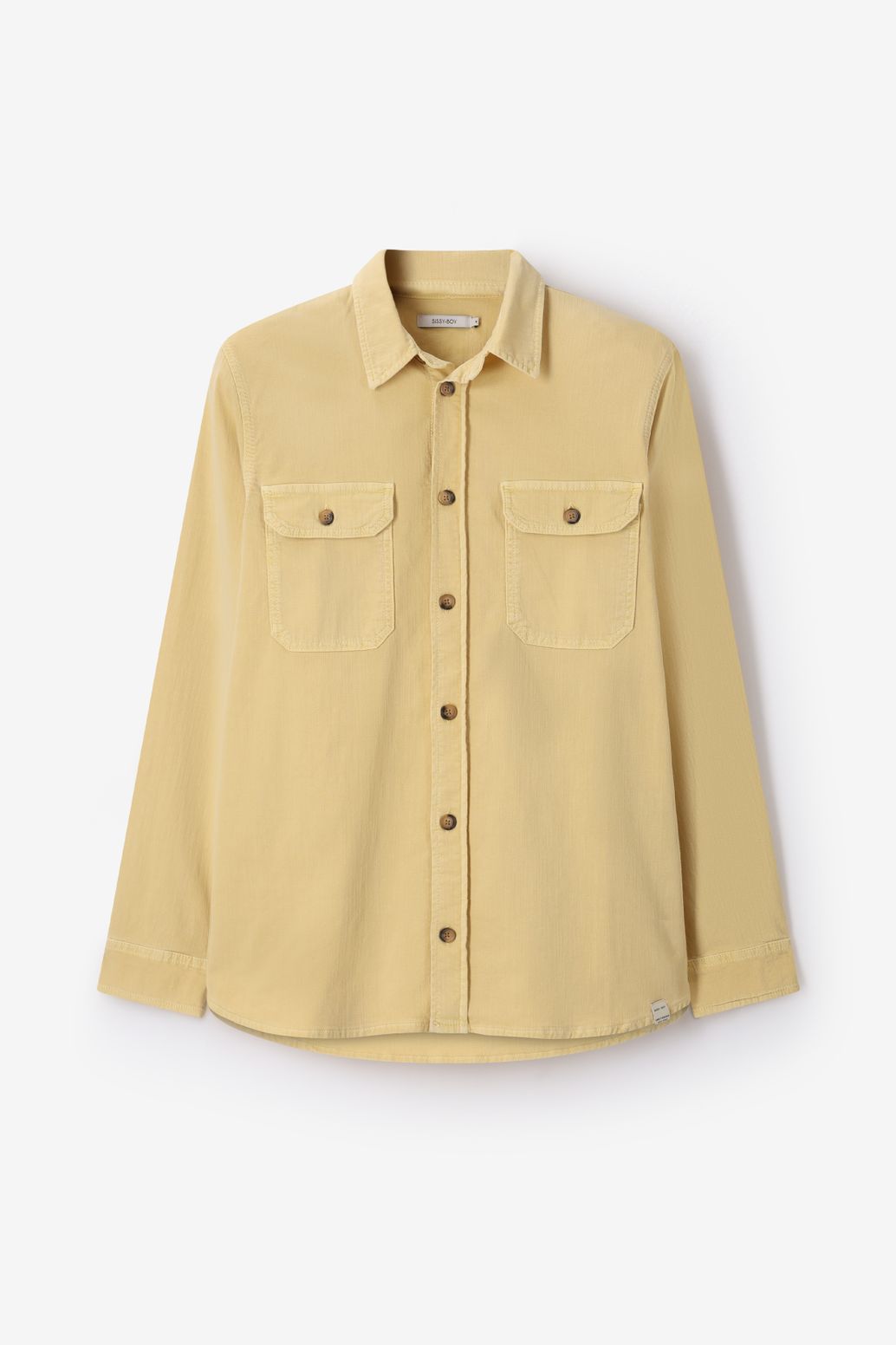 Chemise avec poches plaquées - jaune