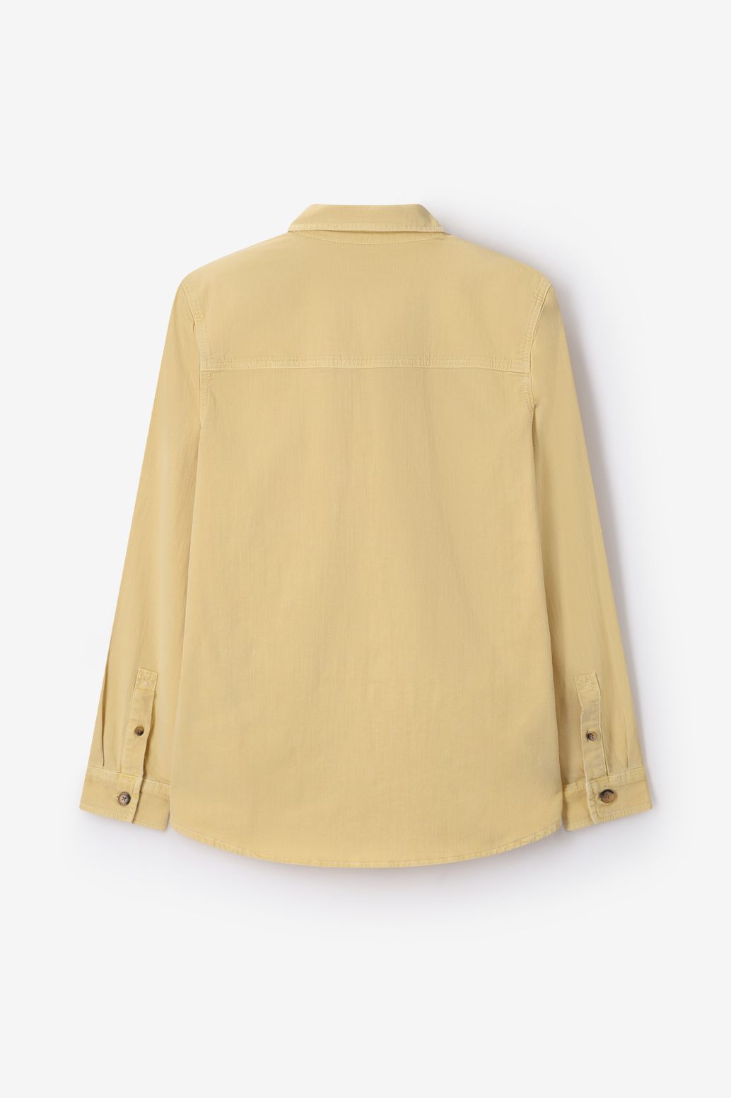 Chemise avec poches plaquées - jaune