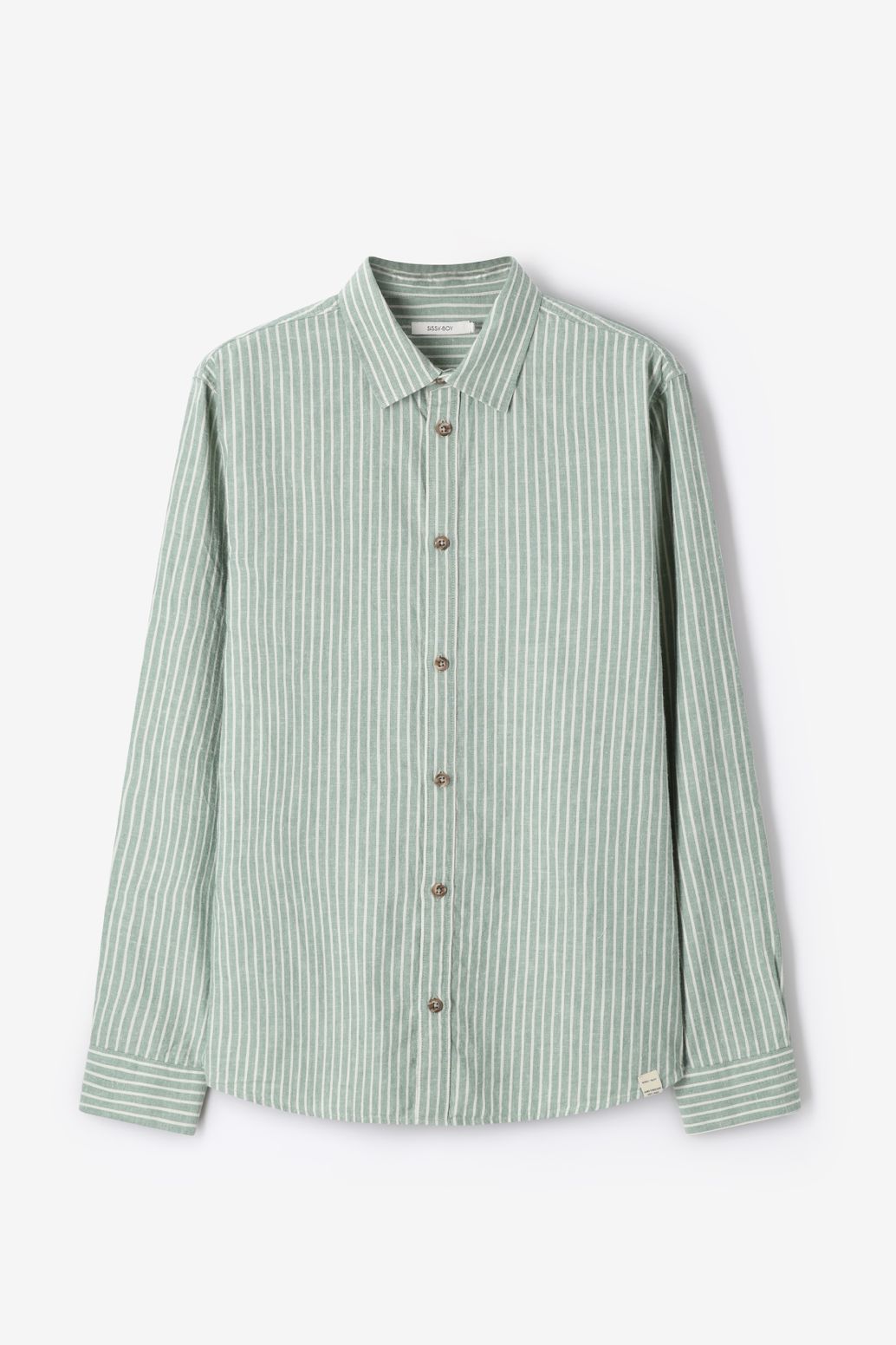 Chemise rayée - vert