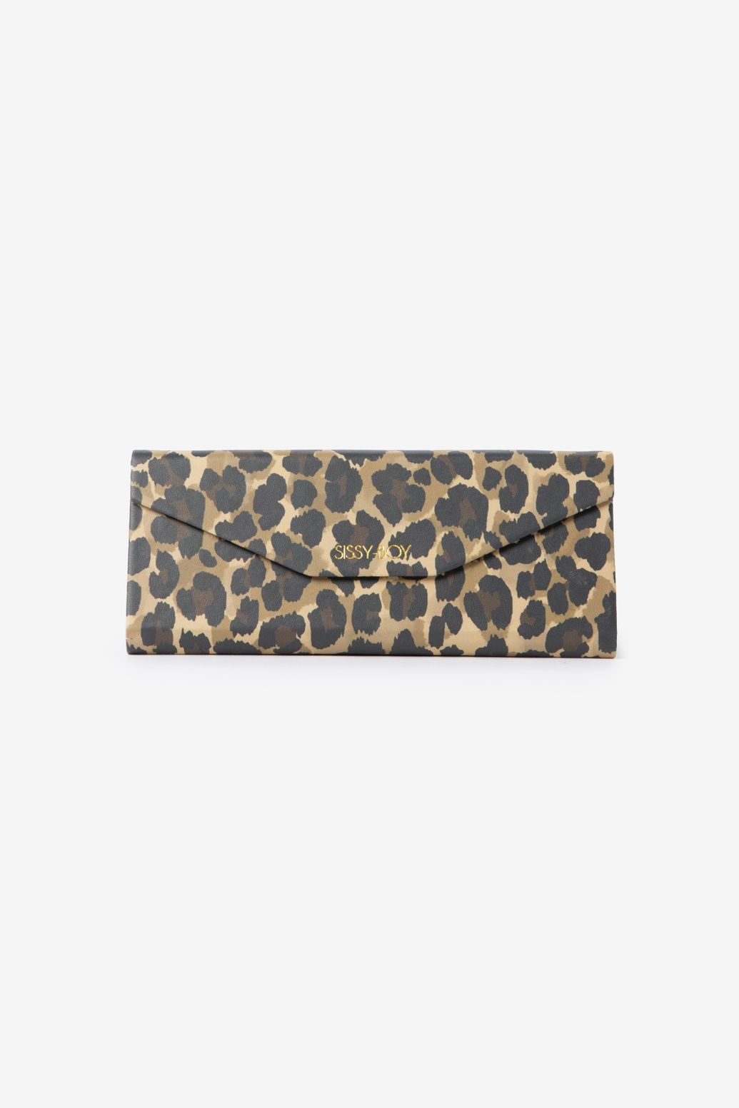 Sonnenbrillenetui mit Leoprint - braun