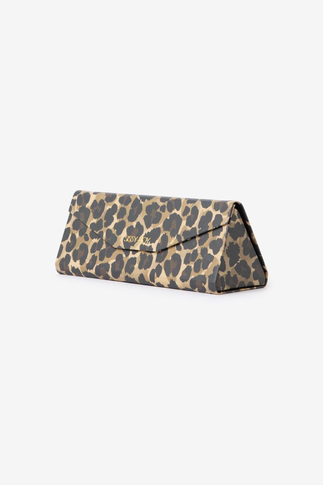 Sonnenbrillenetui mit Leoprint - braun