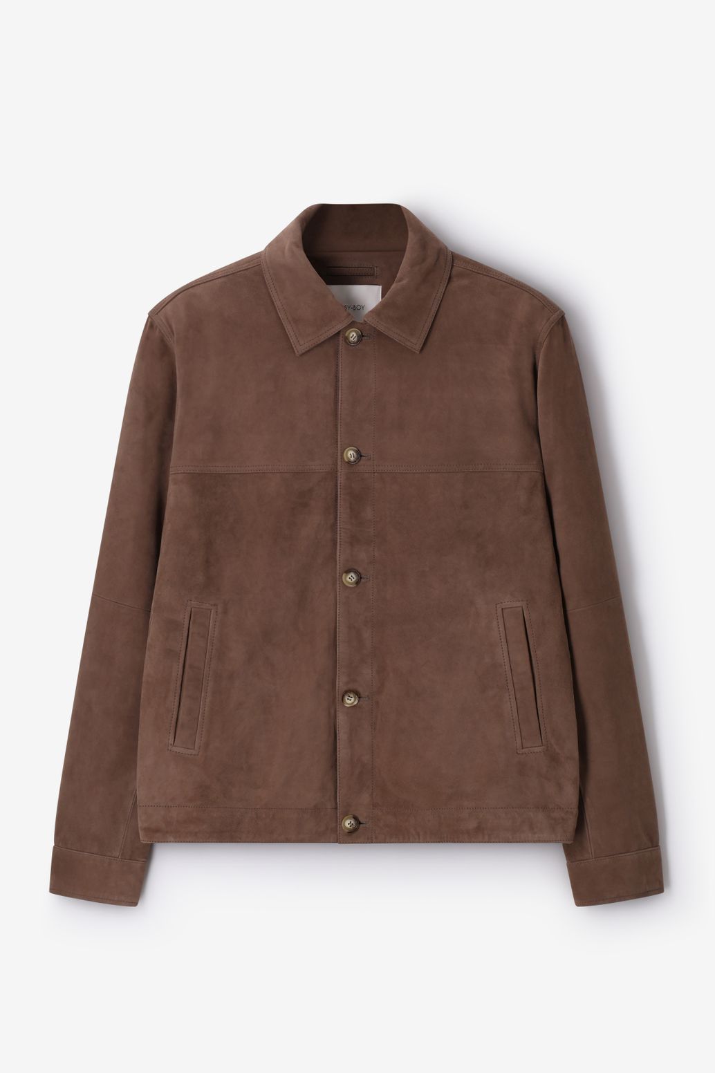 Bruine suède jas