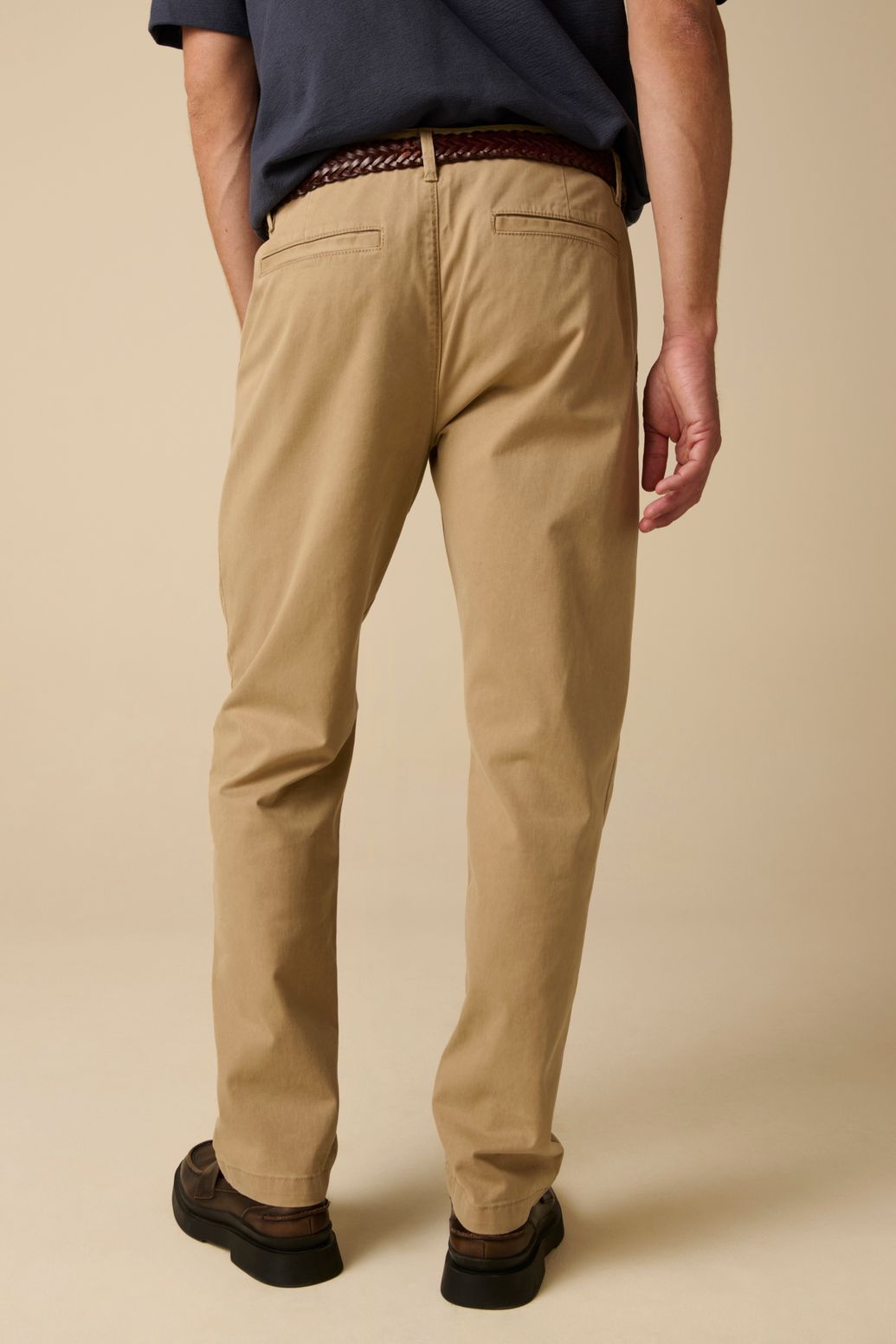 Chino taille mi-haute - beige