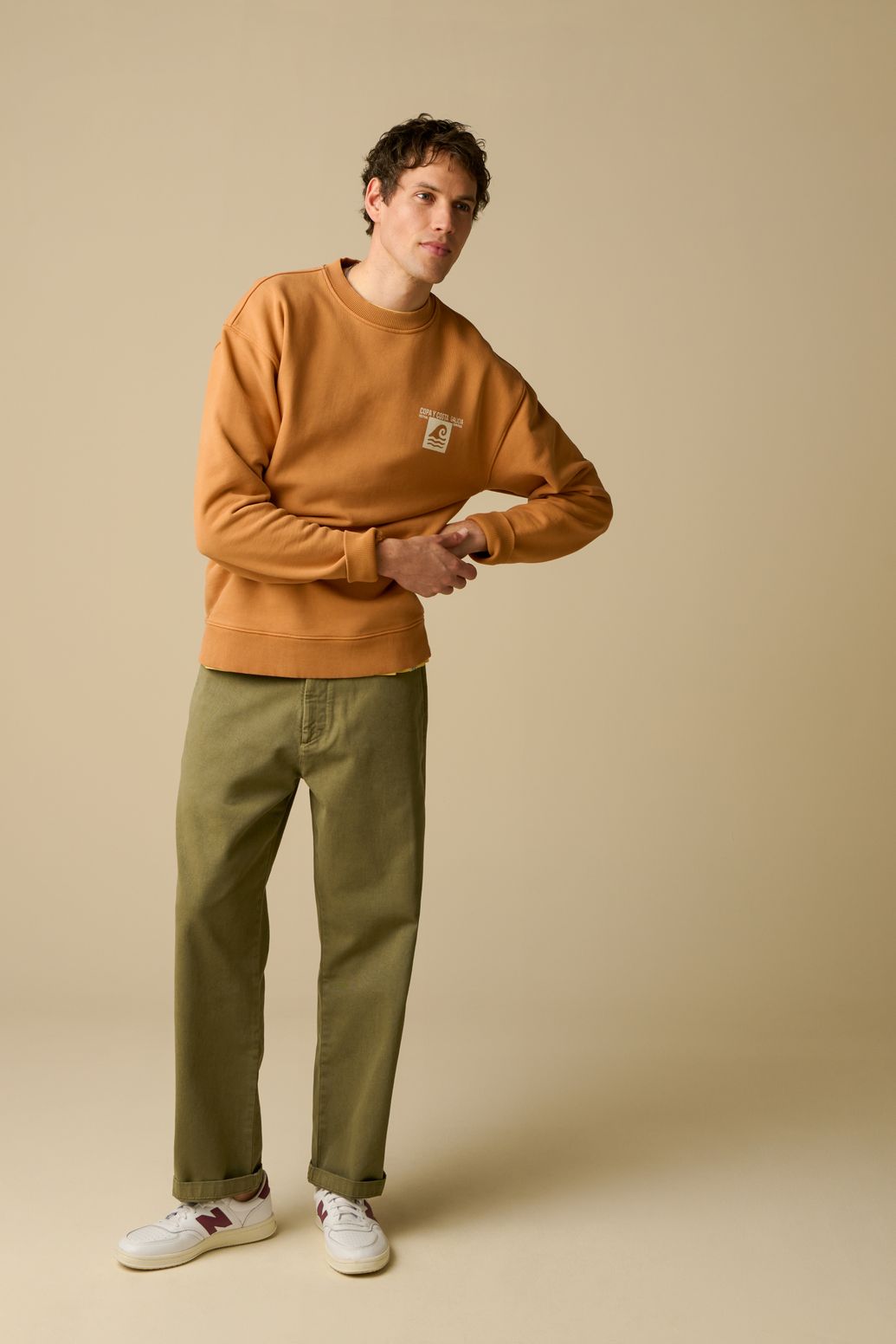 Chino taille mi-haute - vert