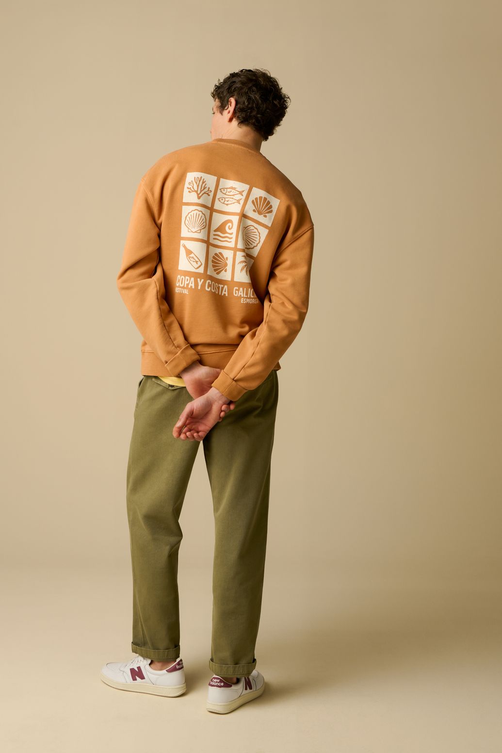 Chino taille mi-haute - vert