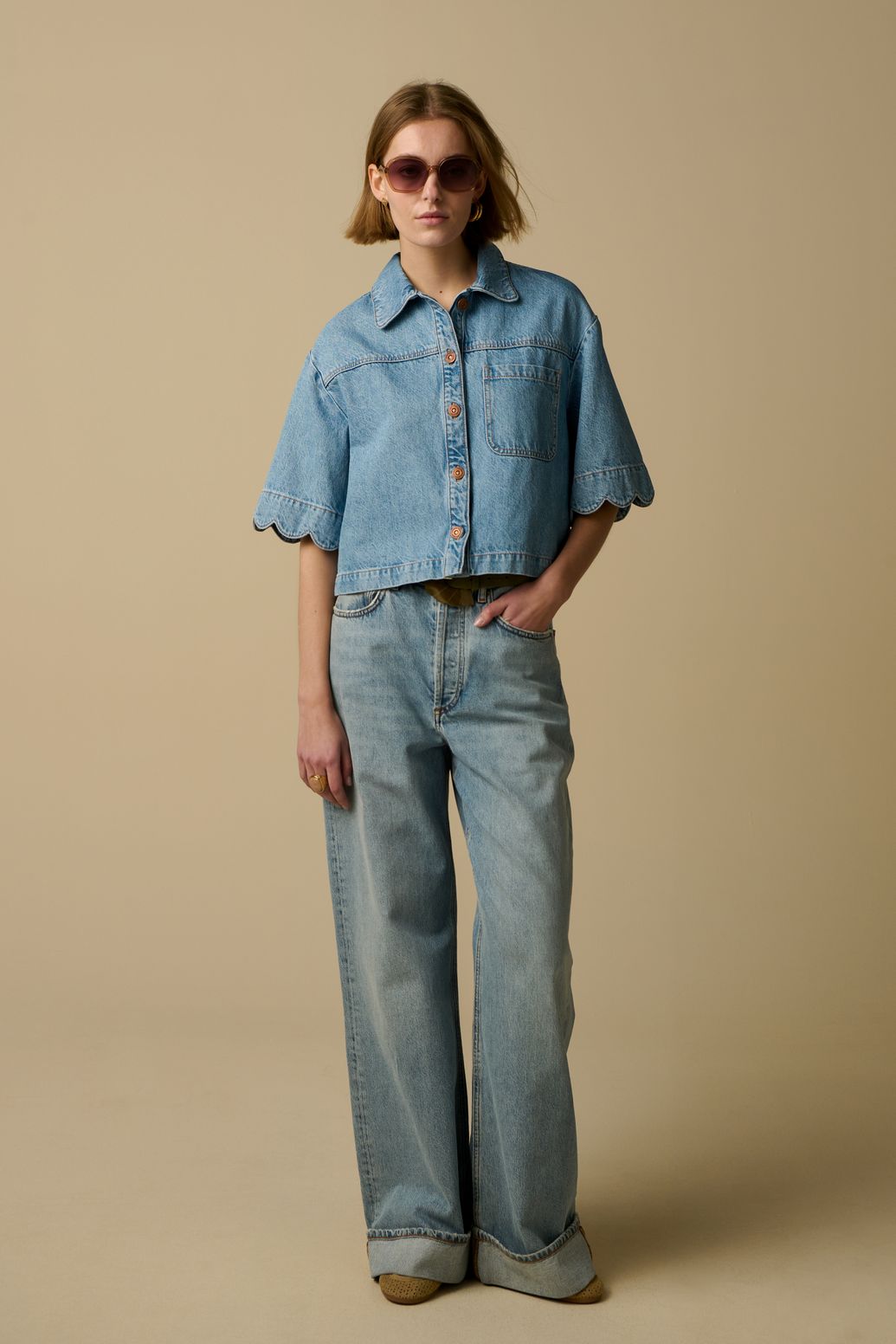 Blauw denim jack