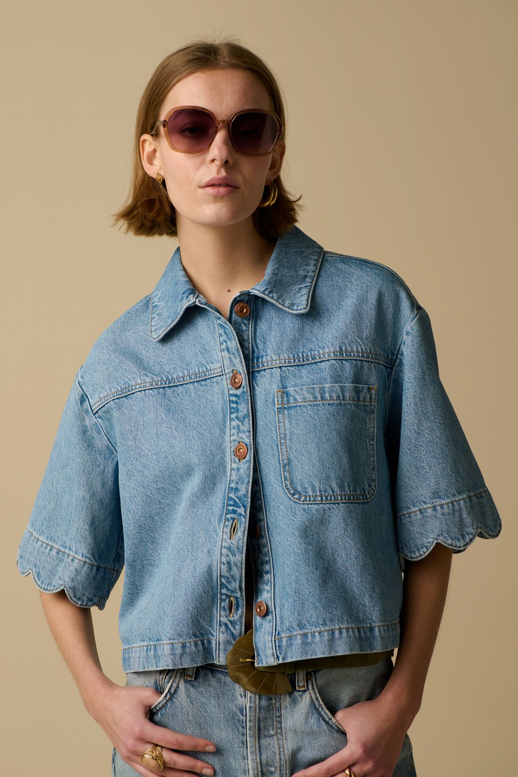 Blauw denim jack