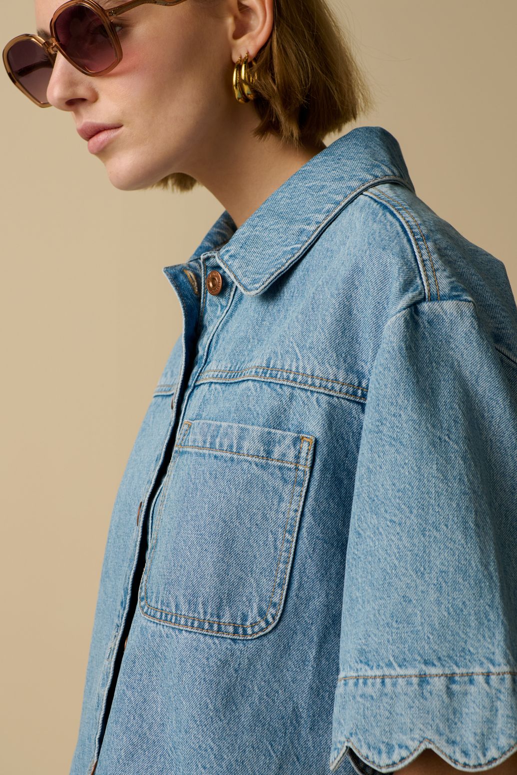 Blauw denim jack