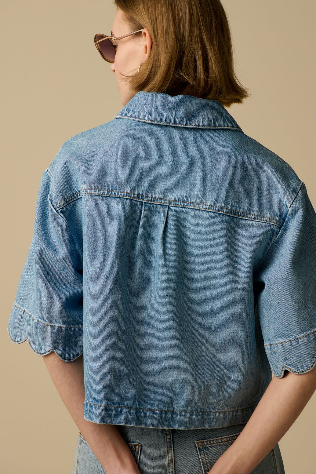 Blauw denim jack