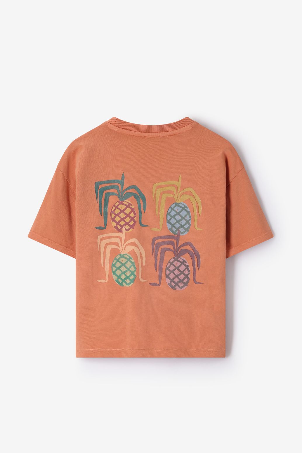 Oranje T-shirt met artwork