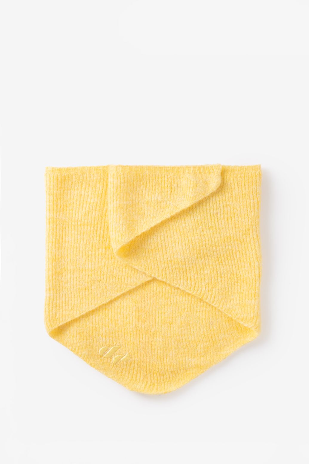 Gestricktes Bandana-Tuch - gelb