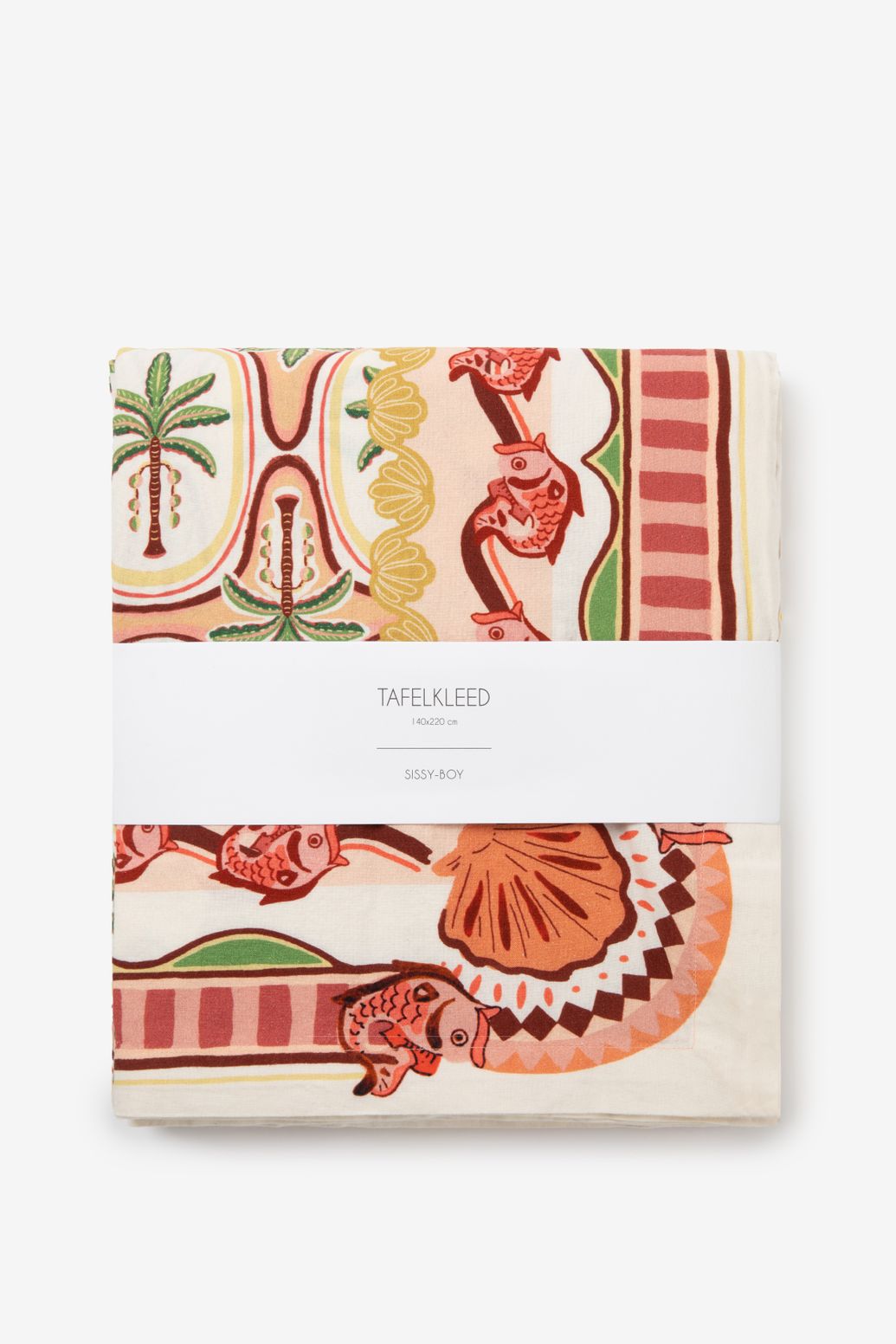 Multicolour tafelkleed met palmbomen (140x220 cm)