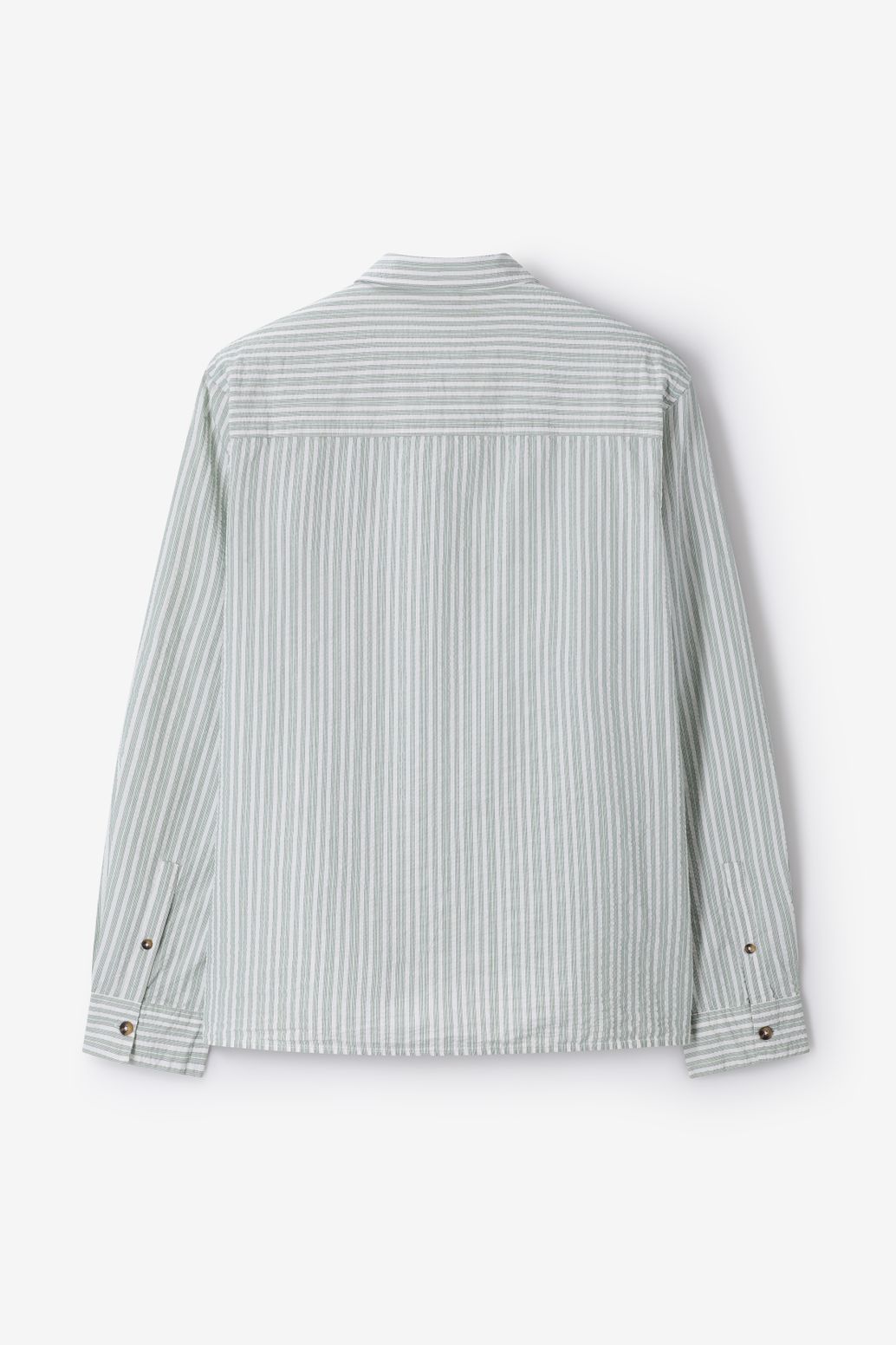 Chemise rayée - vert foncé