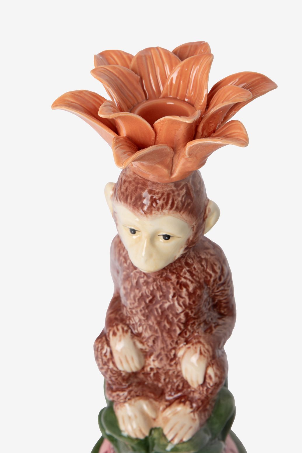 Kerzenhalter Affe - mehrfarbig