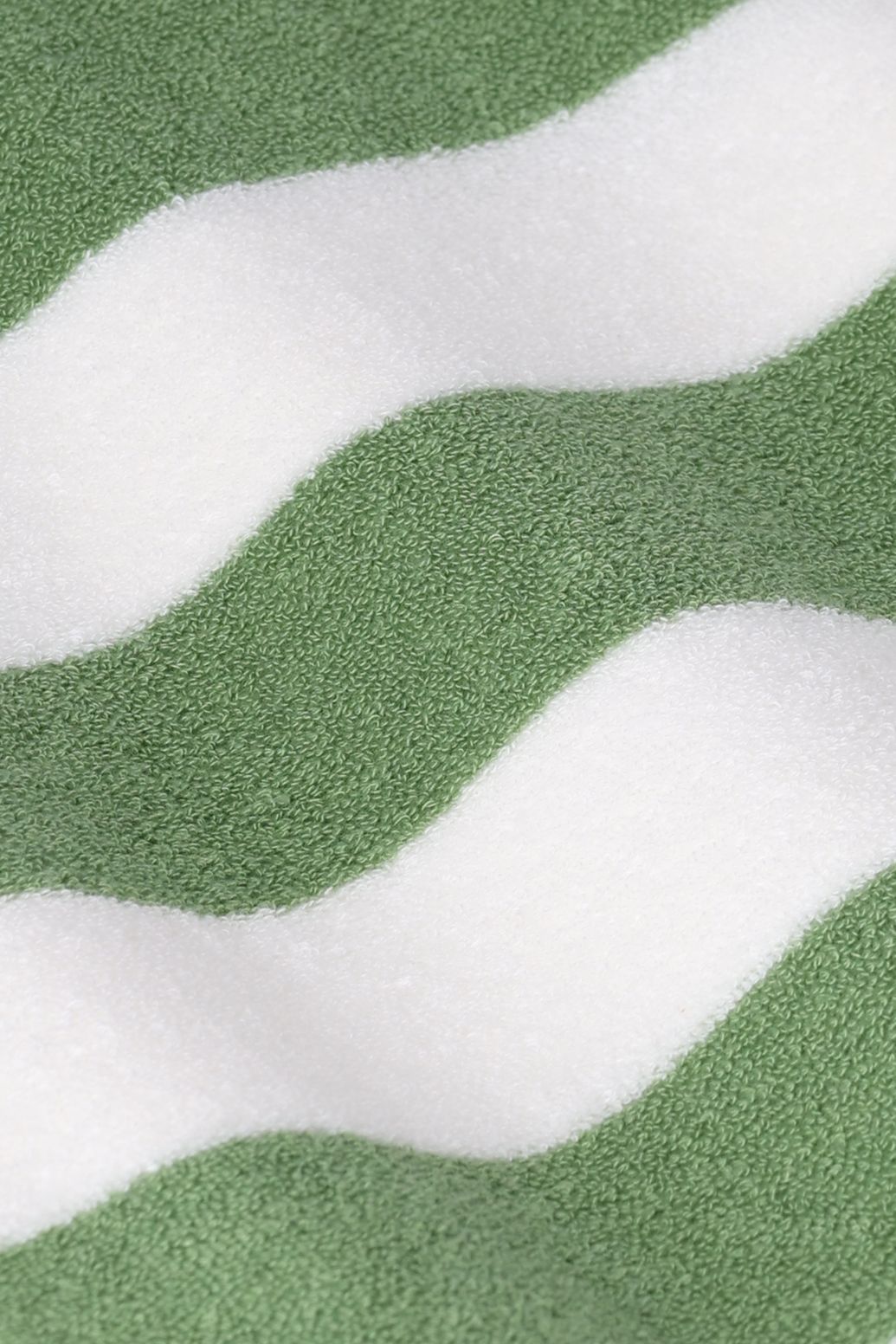 Gestreiftes Nicki-Shirt - weiß