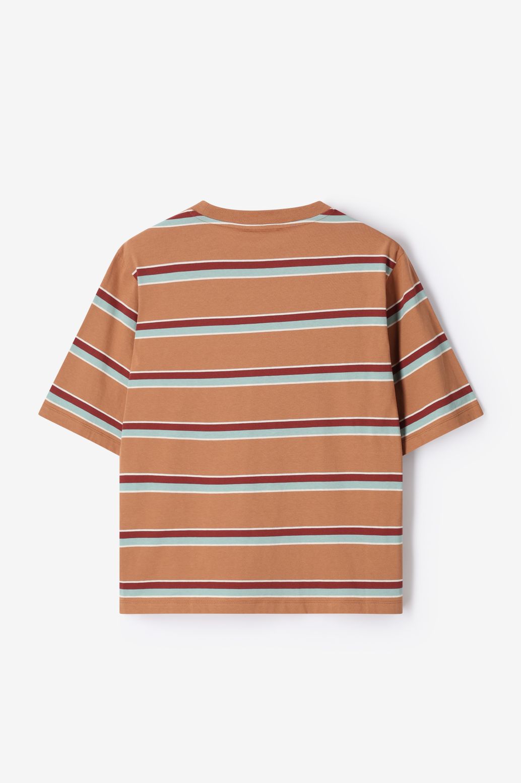 T-shirt à rayures - marron