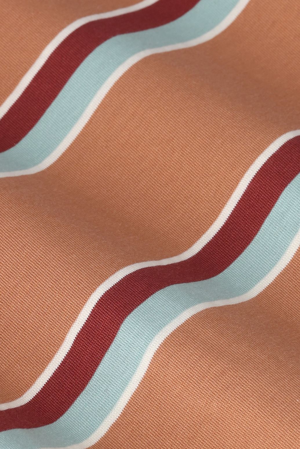 T-shirt à rayures - marron