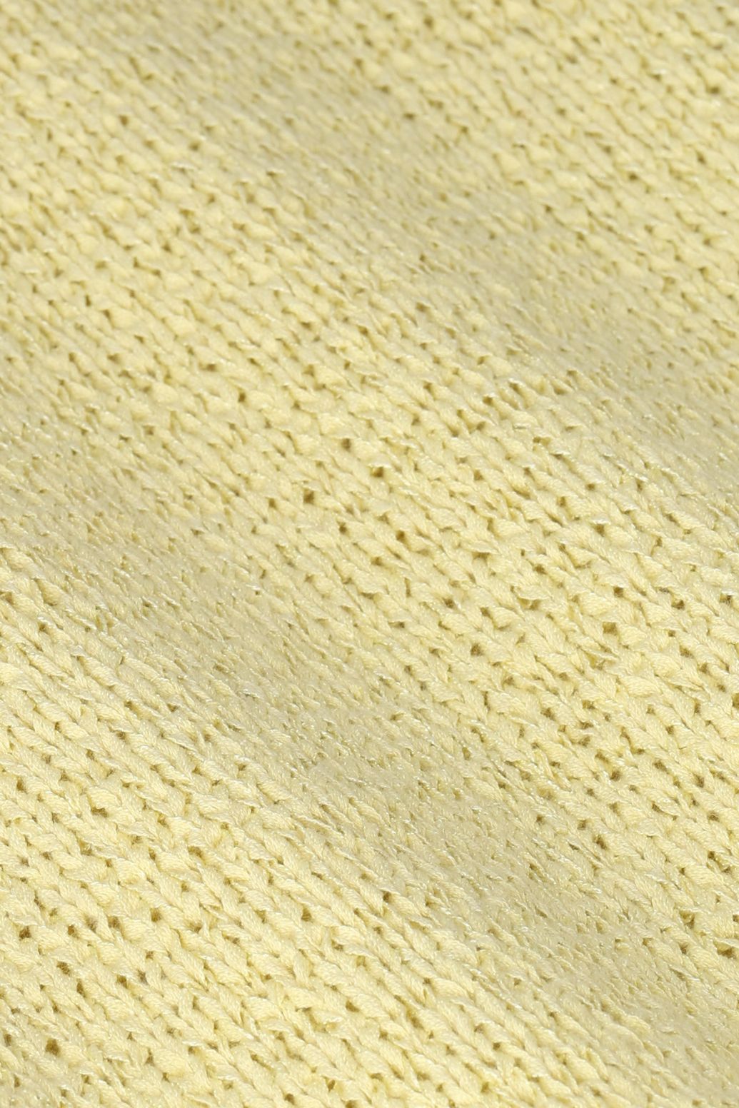 Strickpullover mit kurzem Arm - hellgelb