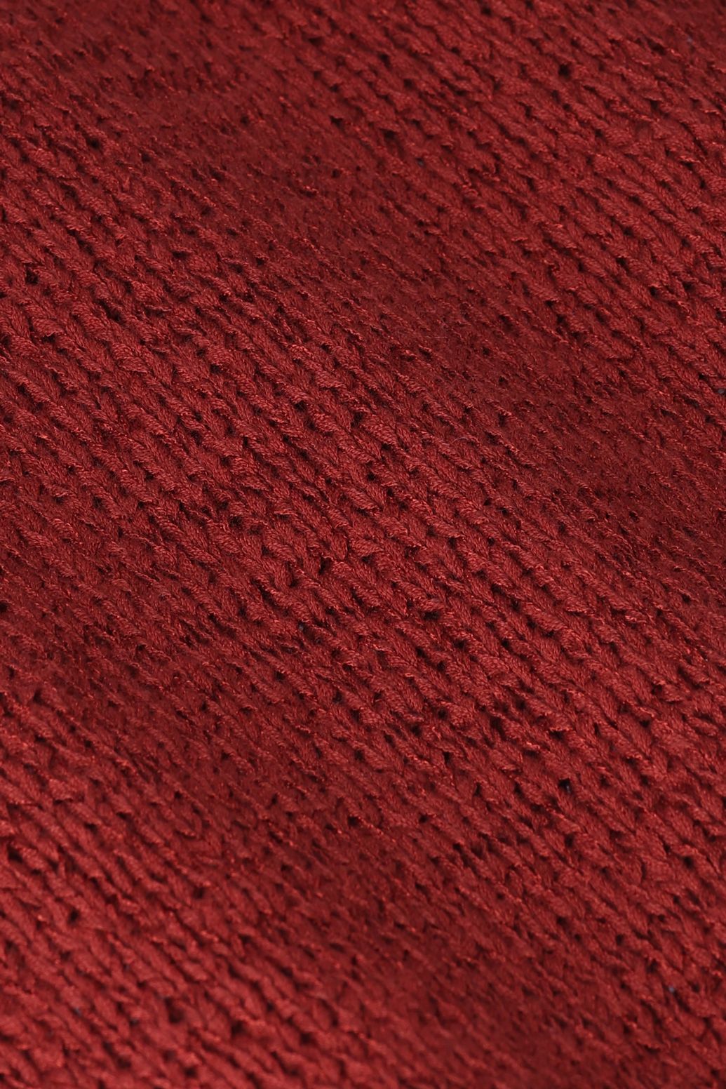 Strickpullover mit kurzem Arm - dunkelrot