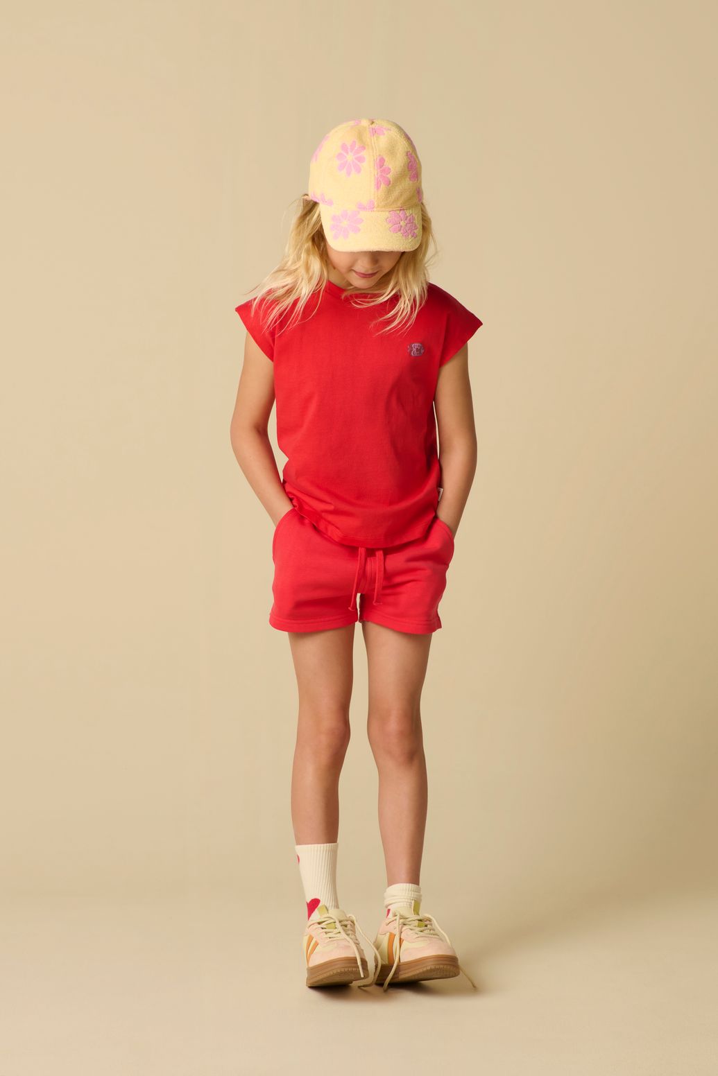 Rood T-shirt met embroidery