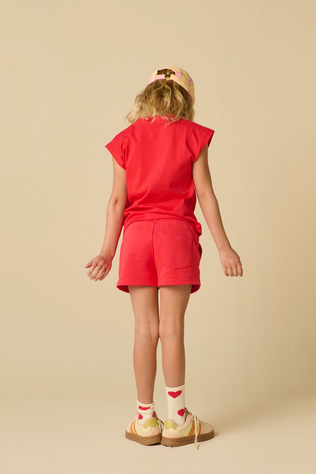 Rood T-shirt met embroidery