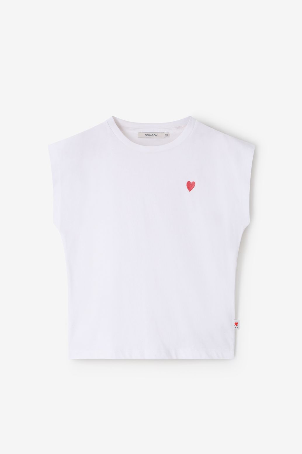 T-Shirt mit Stickerei - weiß