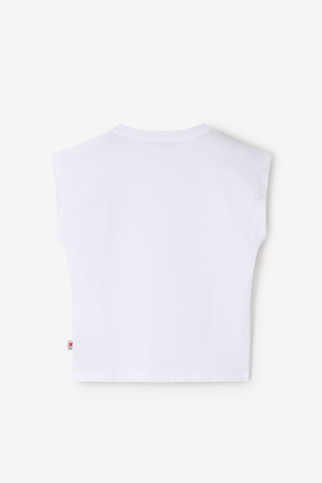 T-Shirt mit Stickerei - weiß