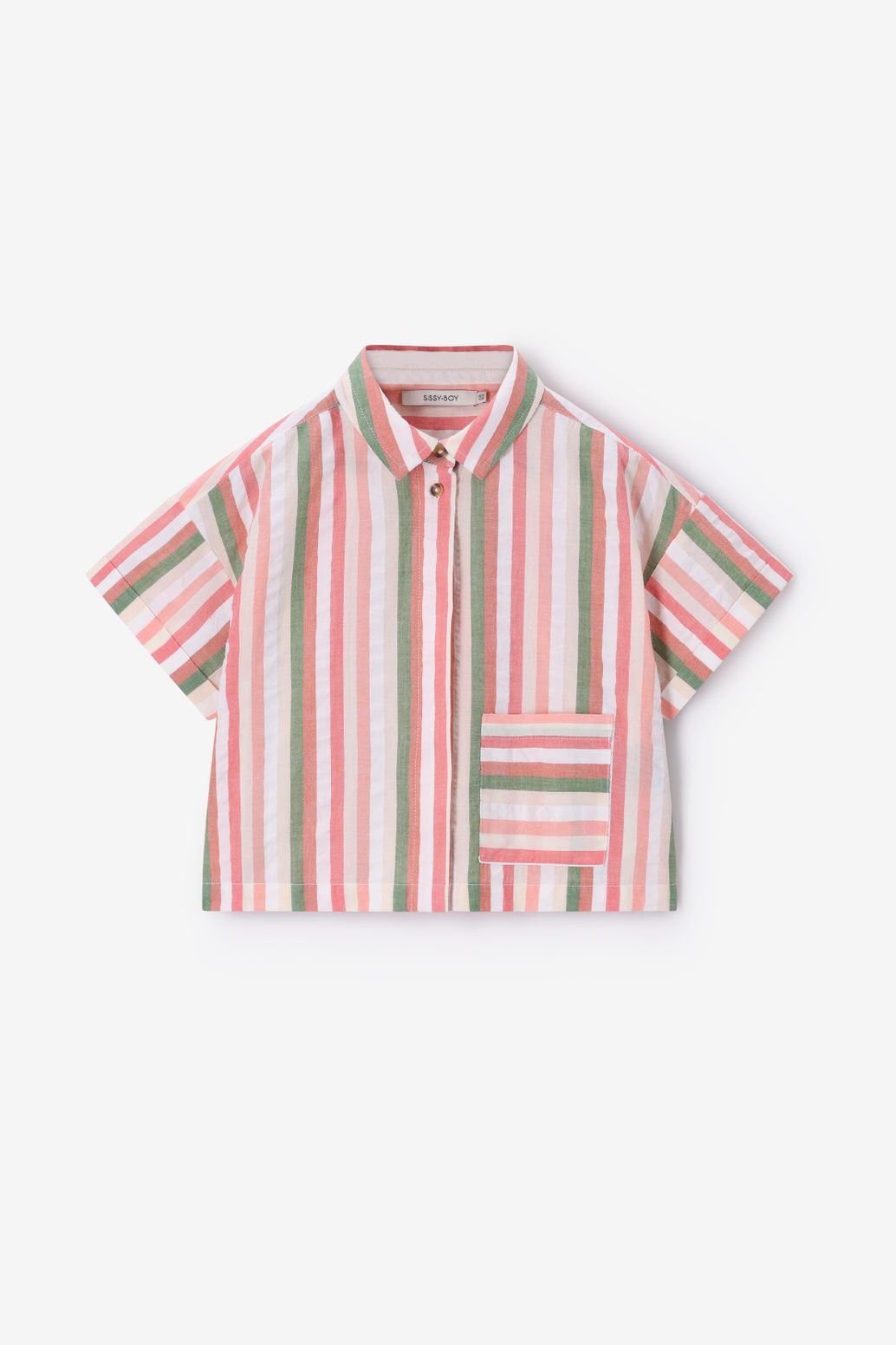 Roze gestreepte blouse