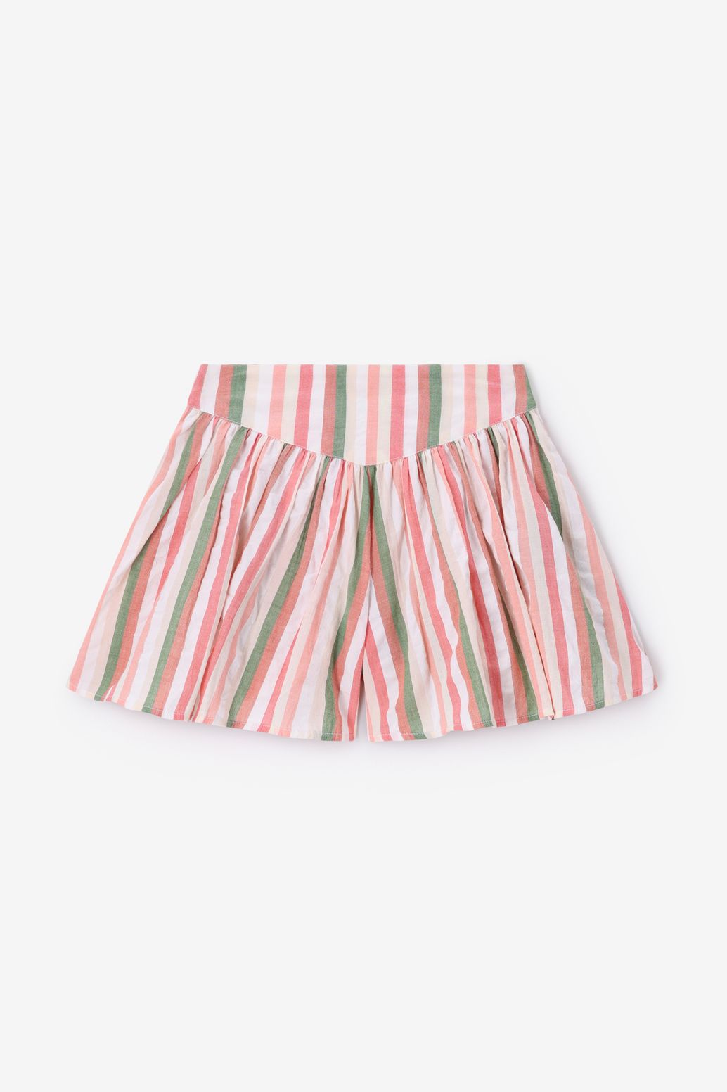 Roze gestreepte skort