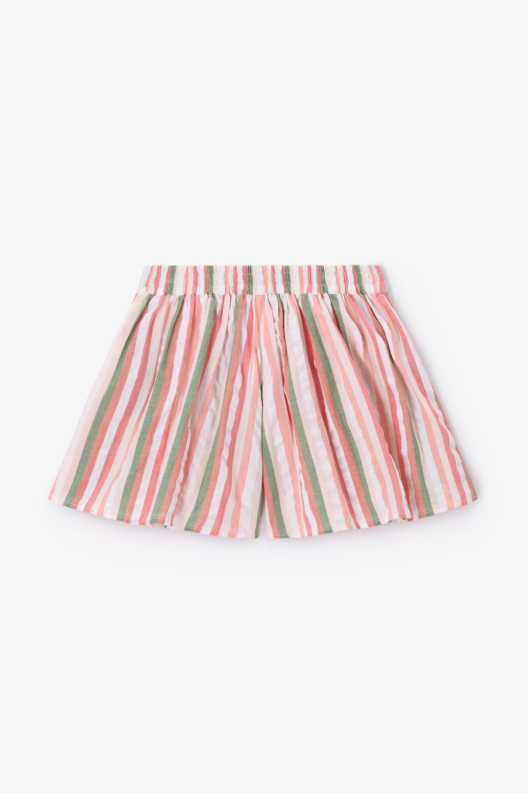 Roze gestreepte skort